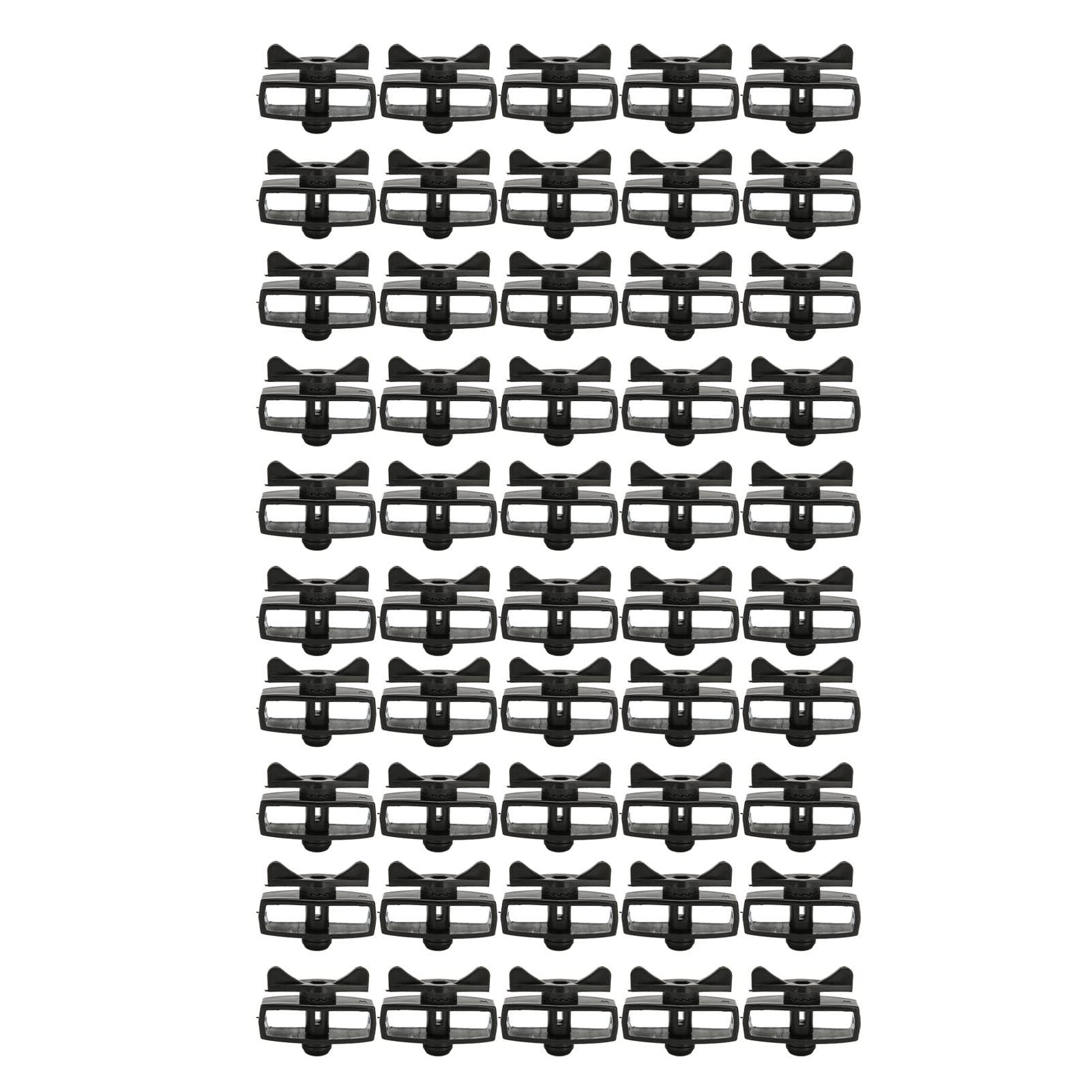 50Pcs Black Alloy Electric Fence Wire Tightener - Portable Garden Fence Tensioner for Livestock & Pet Containment - Heavy Duty Tape Tighteners for DIY Electric Fence Installation (Perfect for Farms, Ranches & Backyard Security)