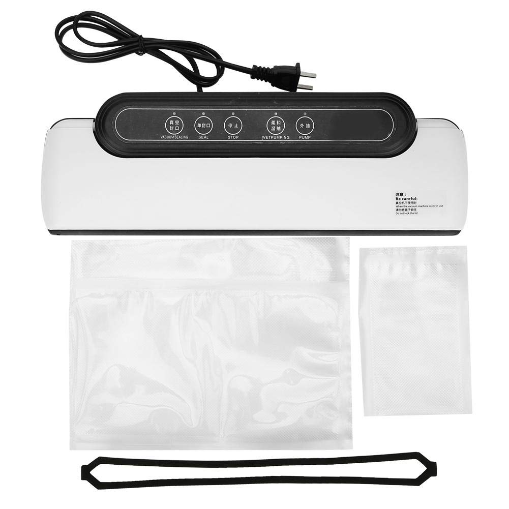 Automatic Vacuum Sealer Machine with 10 Size Bags & 100-240V US Plug | Food Preservation Storage System for Meat, Vegetables & Meal Prep | Perfect for Sous Vide, Freezing & Long-Term Food Storage