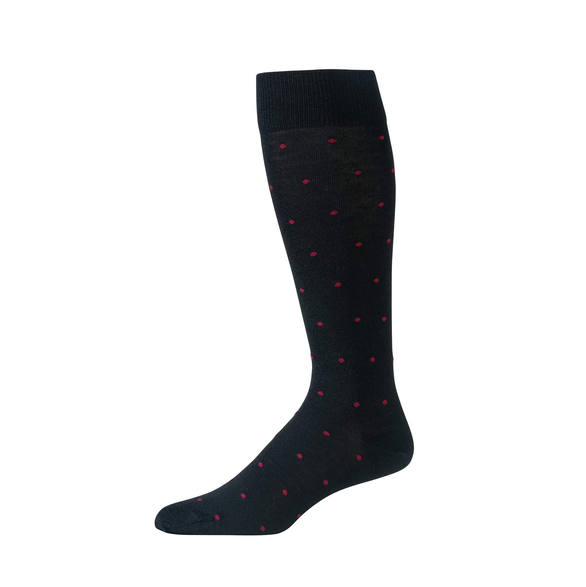 Premium Merino Wool Over-the-Calf Dress Socks for Men - Breathable, Comfortable & Stylish Patterned Socks for Business, Office & Formal Occasions