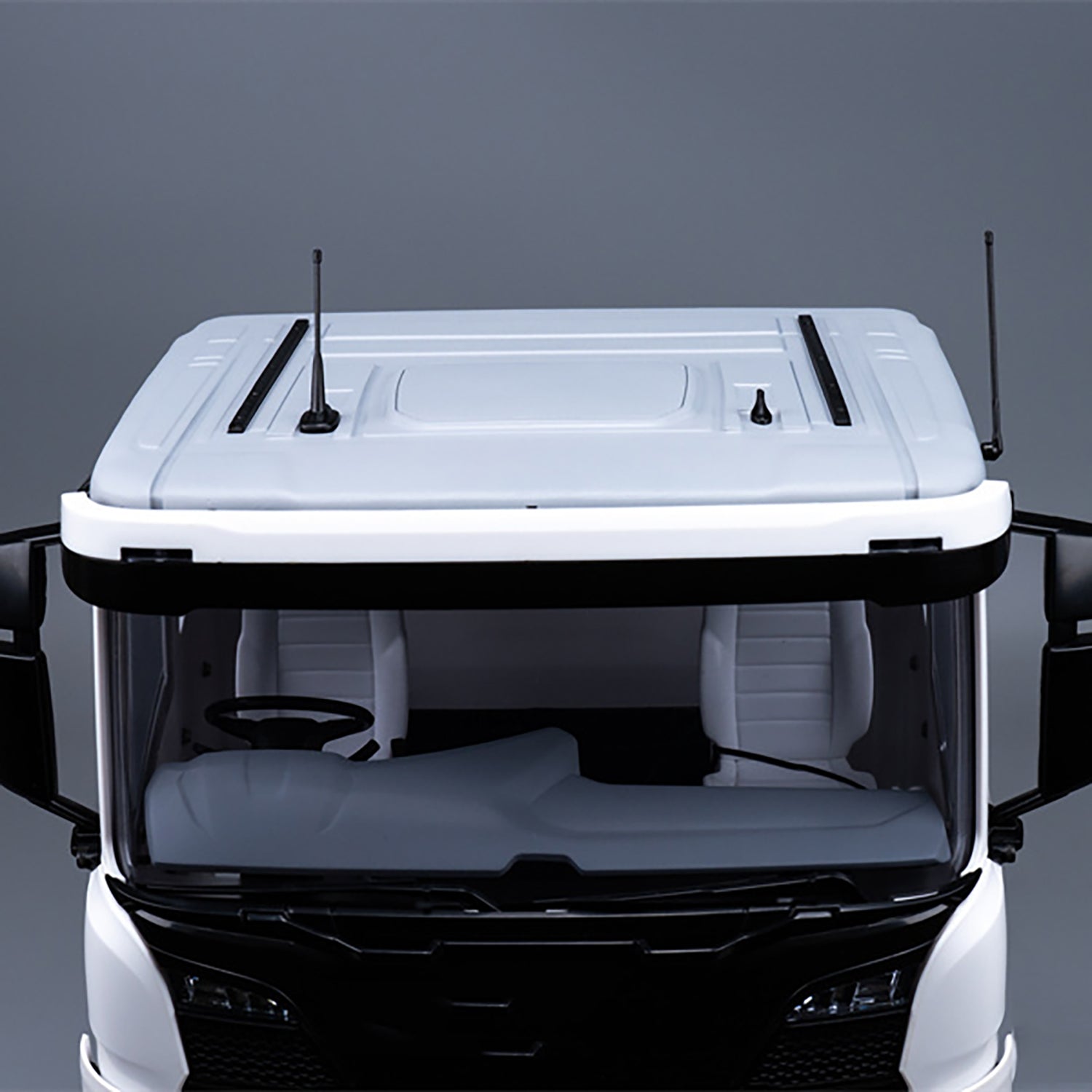 1/14 Tamiya 770S RC Tractor Truck Plastic Low Top Roof Shell - DIY Replacement Part for 56371 & 56368 Models - Perfect for RC Car Enthusiasts & Scale Model Builders