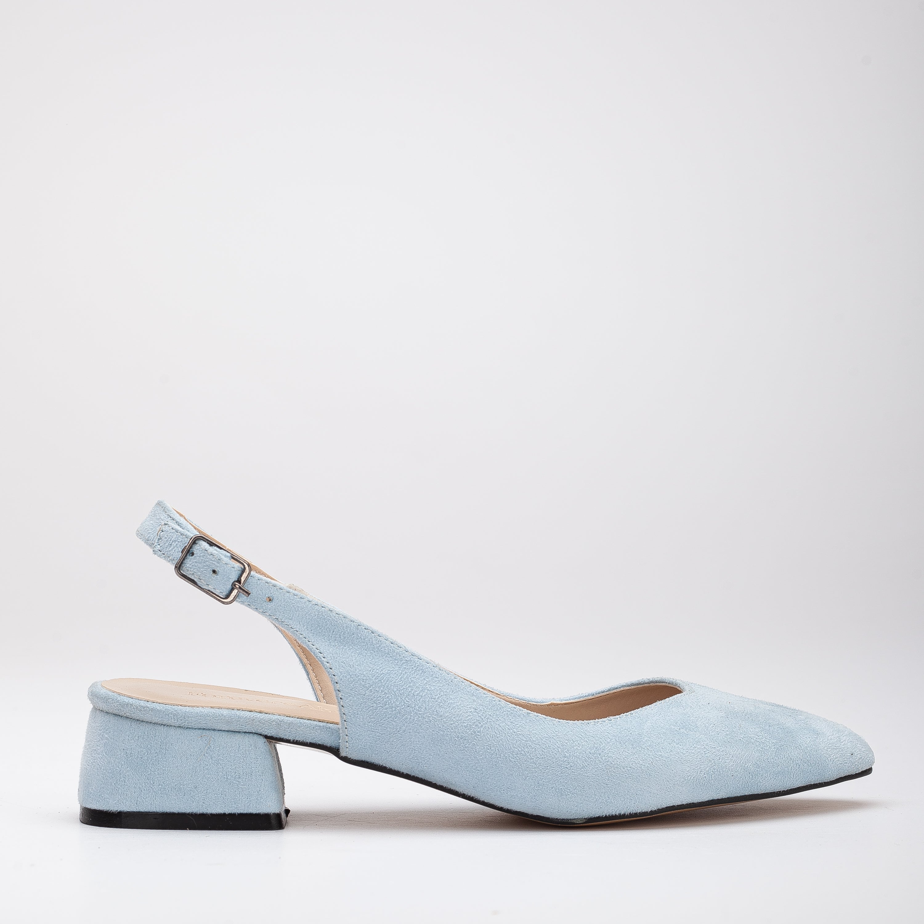 Emma Baby Blue Satin Slingback Wedding Shoes for Bride – Elegant Heels for Bridal Shower, Bachelorette Party & Formal Occasions
