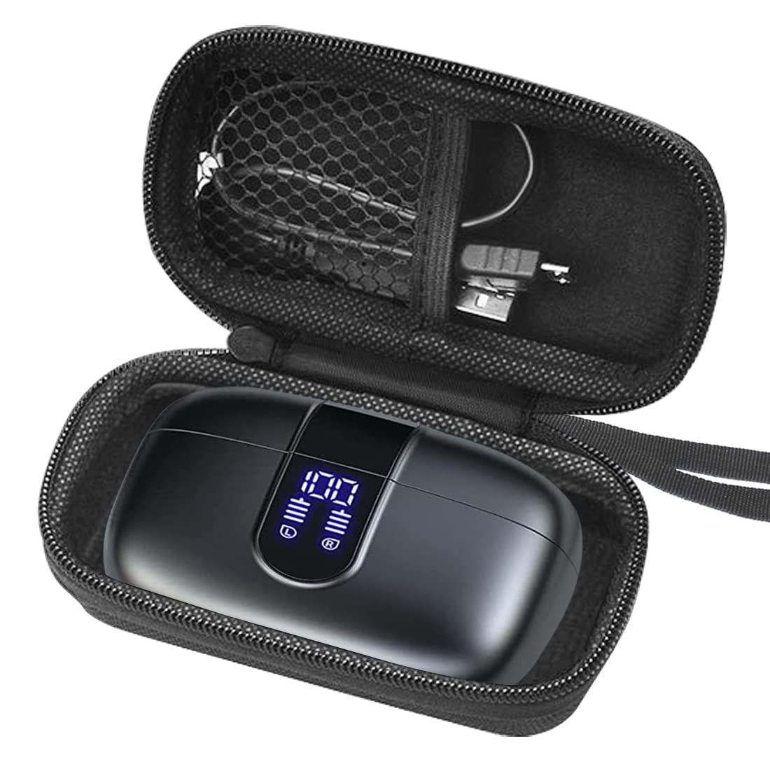 TAGRY Bluetooth Headphones Hard Protective Case - Durable Travel Storage Cover for True Wireless Earbuds | Perfect for Gym, Travel & Daily Commute