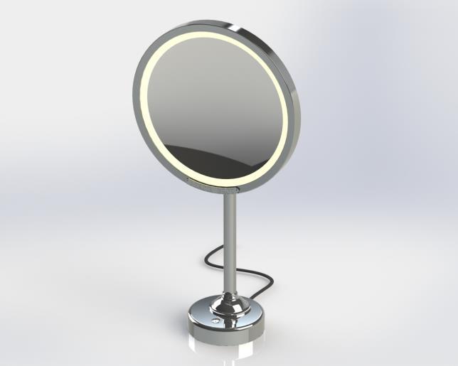 Brot INTEMPOREL Lighted Magnifying Vanity Mirror - 9.5 Inch Diameter with LED Lights for Makeup, Skincare & Grooming | Perfect for Bathroom, Bedroom & Dressing Table