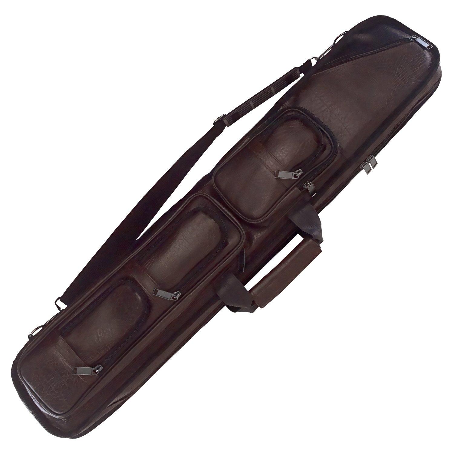 Premium Pro Series LC5 Soft Brown Leather Pool Cue Case - Durable Protection for Billiard Cues | Perfect for Pool Halls, Tournaments & Home Storage