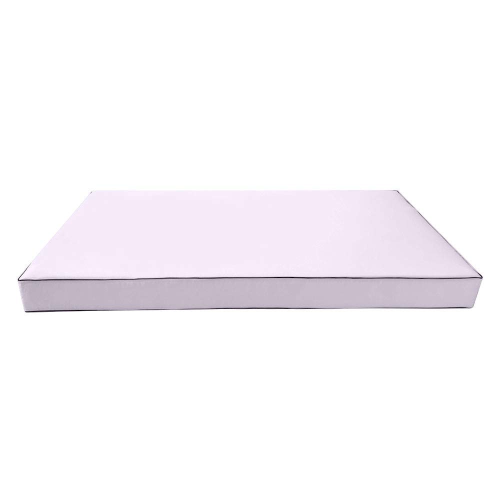 Prolinemax S1 Outdoor Daybed Mattress Slipcover with Bolster Backrest & Contrast Trim - Waterproof Cushion Covers for Patio, Poolside, Garden Furniture (AD107)