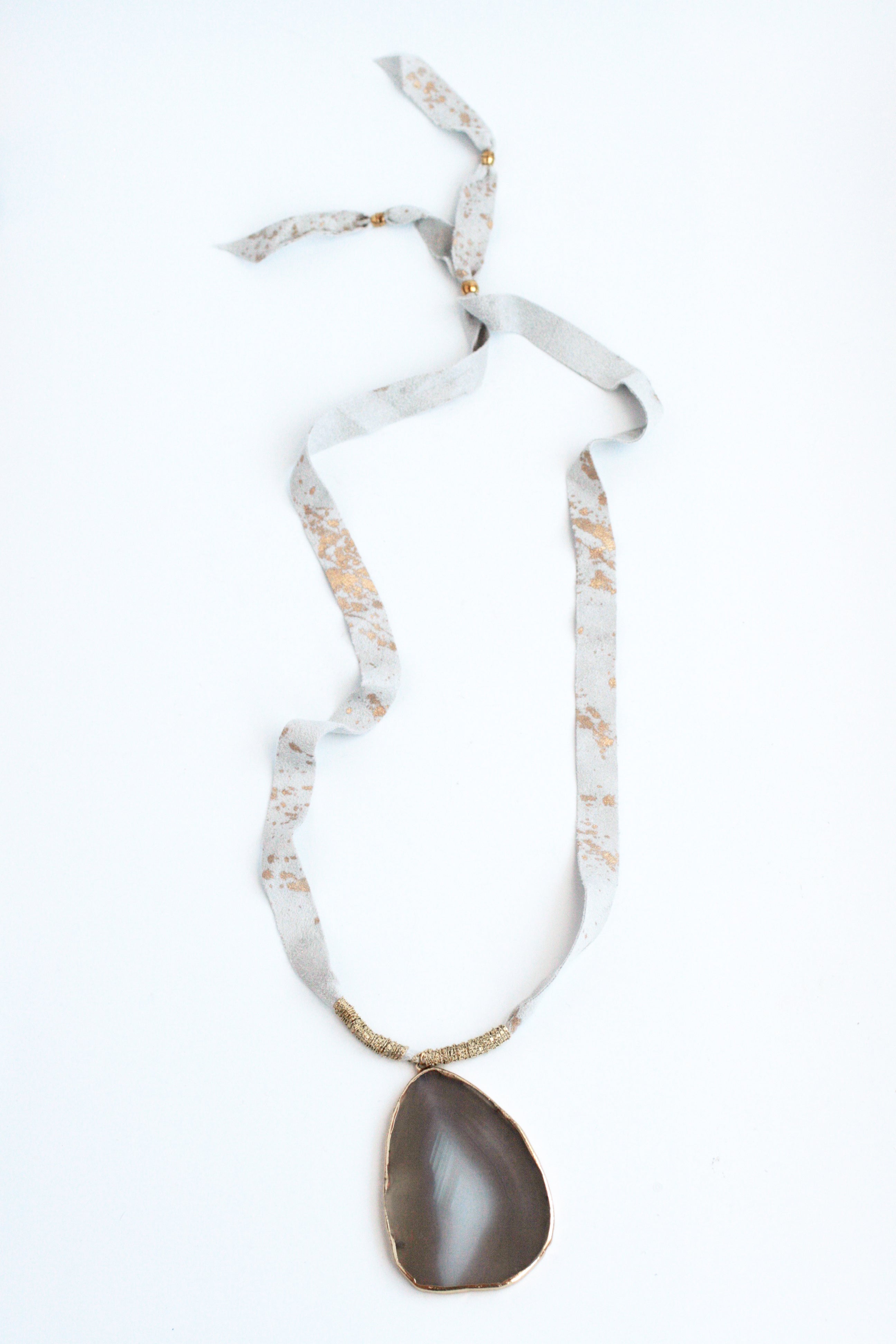 Adjustable Long Suede Gold Flakes Necklace for Women - Elegant Layered Statement Jewelry for Parties, Weddings & Evening Events