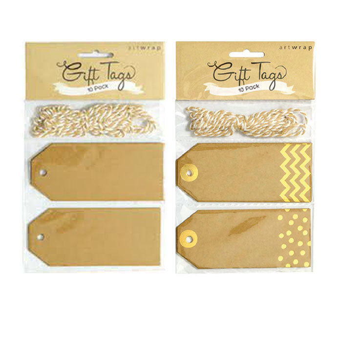 Kraft Gift Tags - Eco-Friendly Brown Paper Gift Tags for Christmas, Birthday & Party Favors - Perfect for DIY Crafts, Gift Wrapping & Scrapbooking