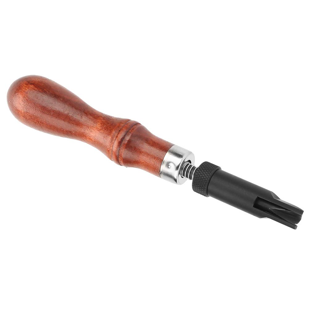 V-Type Push Grooving Tool - Leather Edge Beveler & Craft Gouge for DIY Leatherworking | Perfect for Leather Crafting, Bag Making, Wallet Edging & Shoe Repair