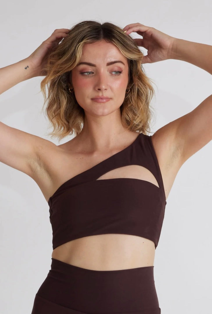 Chic Chai One Shoulder Top for Women - Trendy Off-Shoulder Blouse for Party & Night Out - Perfect for Date Night, Clubwear, and Summer Fashion