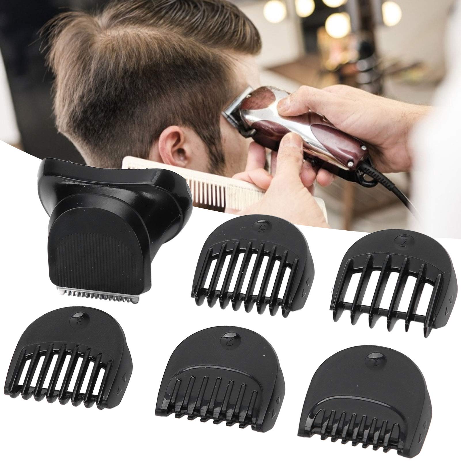 Professional VINGVO 5-in-1 Electric Hair Clipper & Grooming Kit for Men - Beard Trimmer, Nose & Ear Hair Trimmer, Facial Shaver with 5 Attachments - Perfect for Home Barbering & Personal Grooming Care