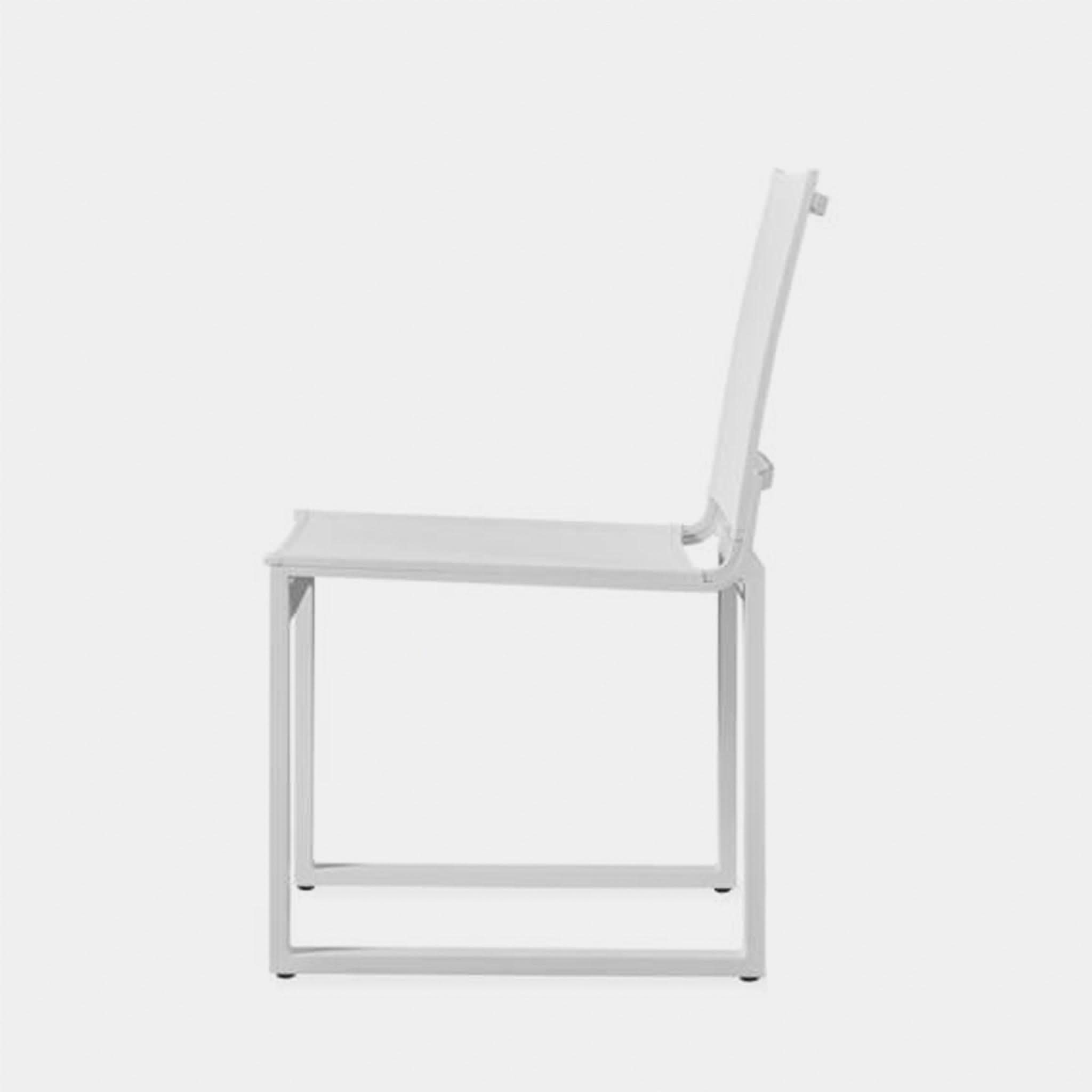 Hayman Aluminum Armless Dining Chair - Modern Outdoor Patio Furniture for Garden, Poolside, and Restaurant Use