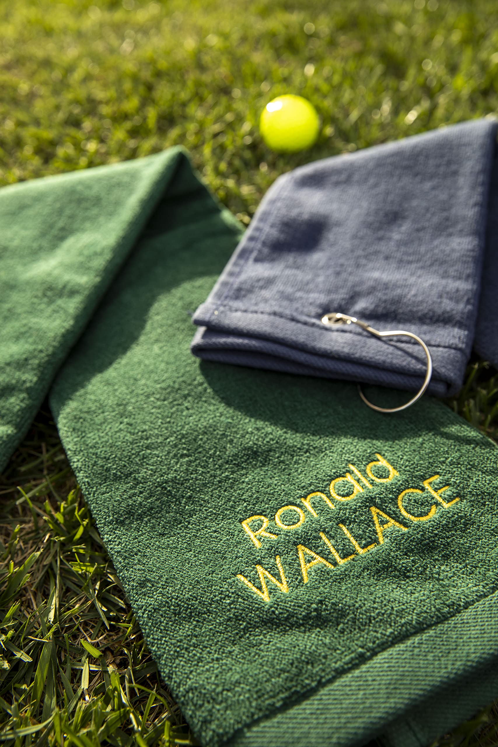 Personalized Monogram Golf Towel - Custom Embroidered Initials & Design - Premium Trifold Golf Towel with Grommet & Carabiner Clip - Perfect Golf Gift for Men & Women - Ideal for Golf Bags, Tournaments & Outdoor Sports