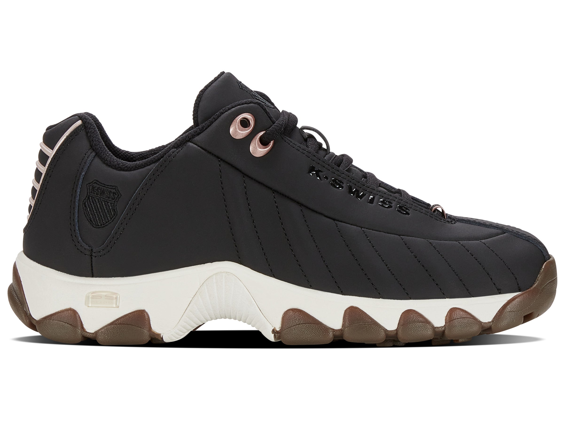 93426 060 M | ST329 CMF | Black/Dark Gum/Rose Gold Sneakers - Stylish & Comfortable for Casual Wear, Running & Gym Workouts