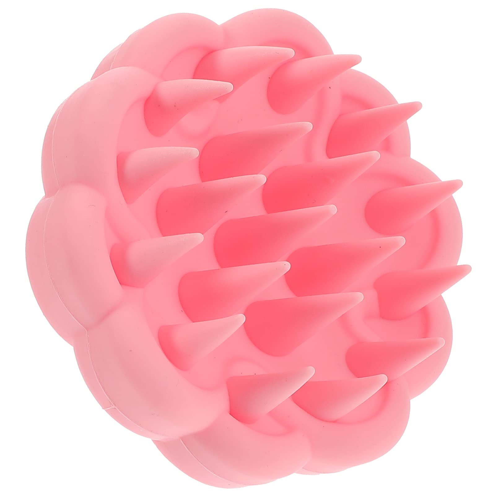 EXCLUZO Silicone Scalp Brush for Deep Cleaning & Exfoliation - Gentle Hair & Scalp Massager for Dandruff Removal & Relaxation (Pink) - Perfect for Shower, Spa & Home Hair Care Routine
