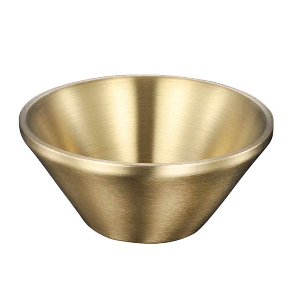 Angoily Ramen Noodle Soup Bowl - 15CM Double Layer Stainless Steel Insulated Rice Bowl for Udon, Soba, Pho & Salad | Perfect for Hot/Cold Food, Camping & Office Lunch