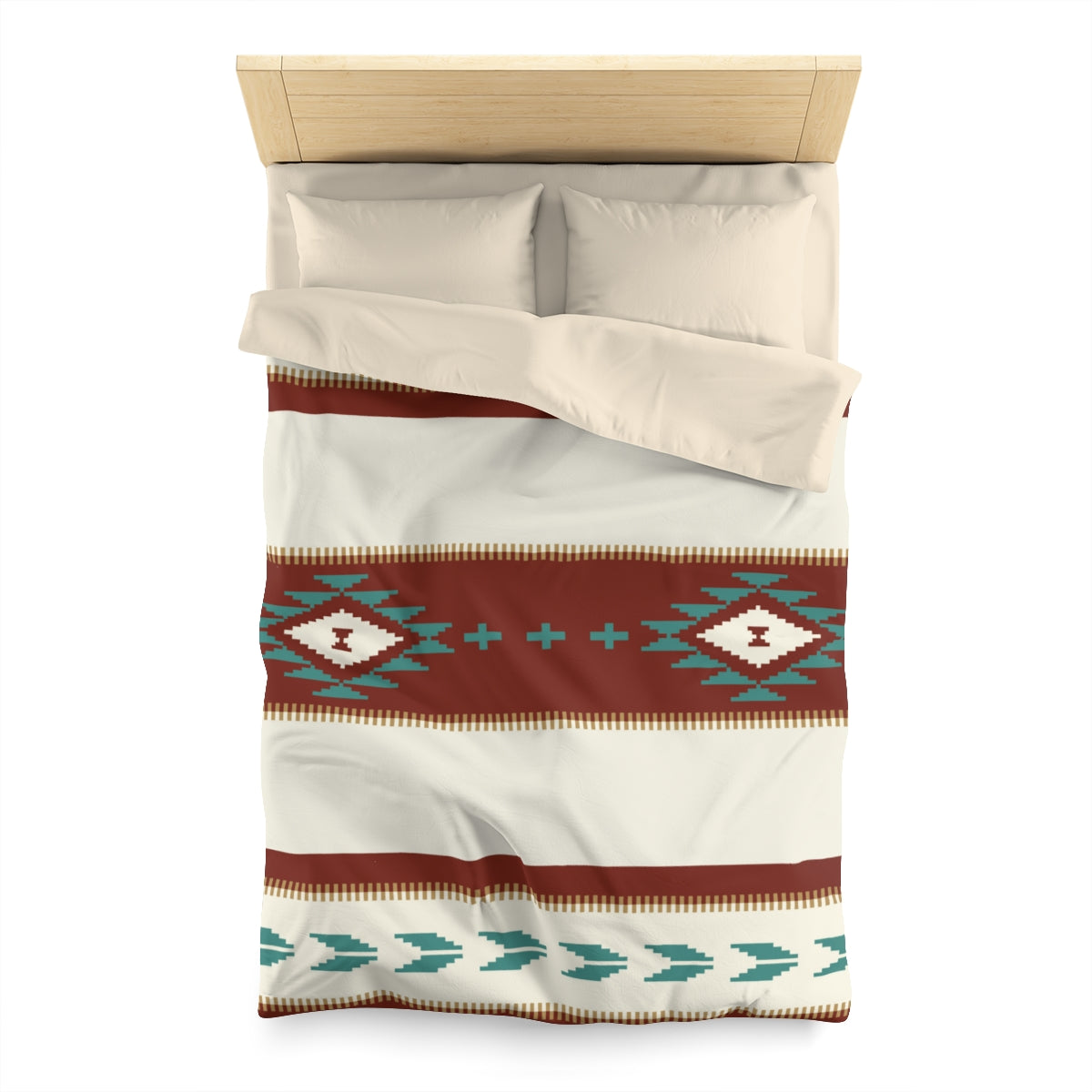 Microfiber Duvet Cover Sedona Falls Print - Twin, Queen & King Size Polyester Bedding Set for Bedroom | Soft & Breathable Duvet Cover for All Seasons - Perfect for Master Bedroom, Guest Room & Vacation Homes