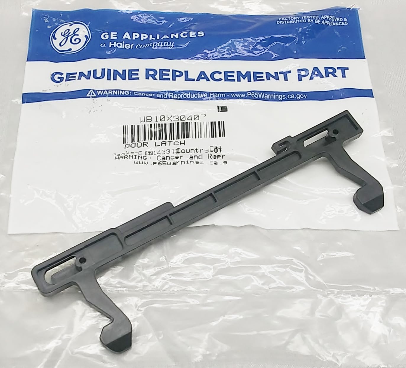 Genuine OEM Microwave Oven Door Latch Key Replacement Part - 6 5/8
