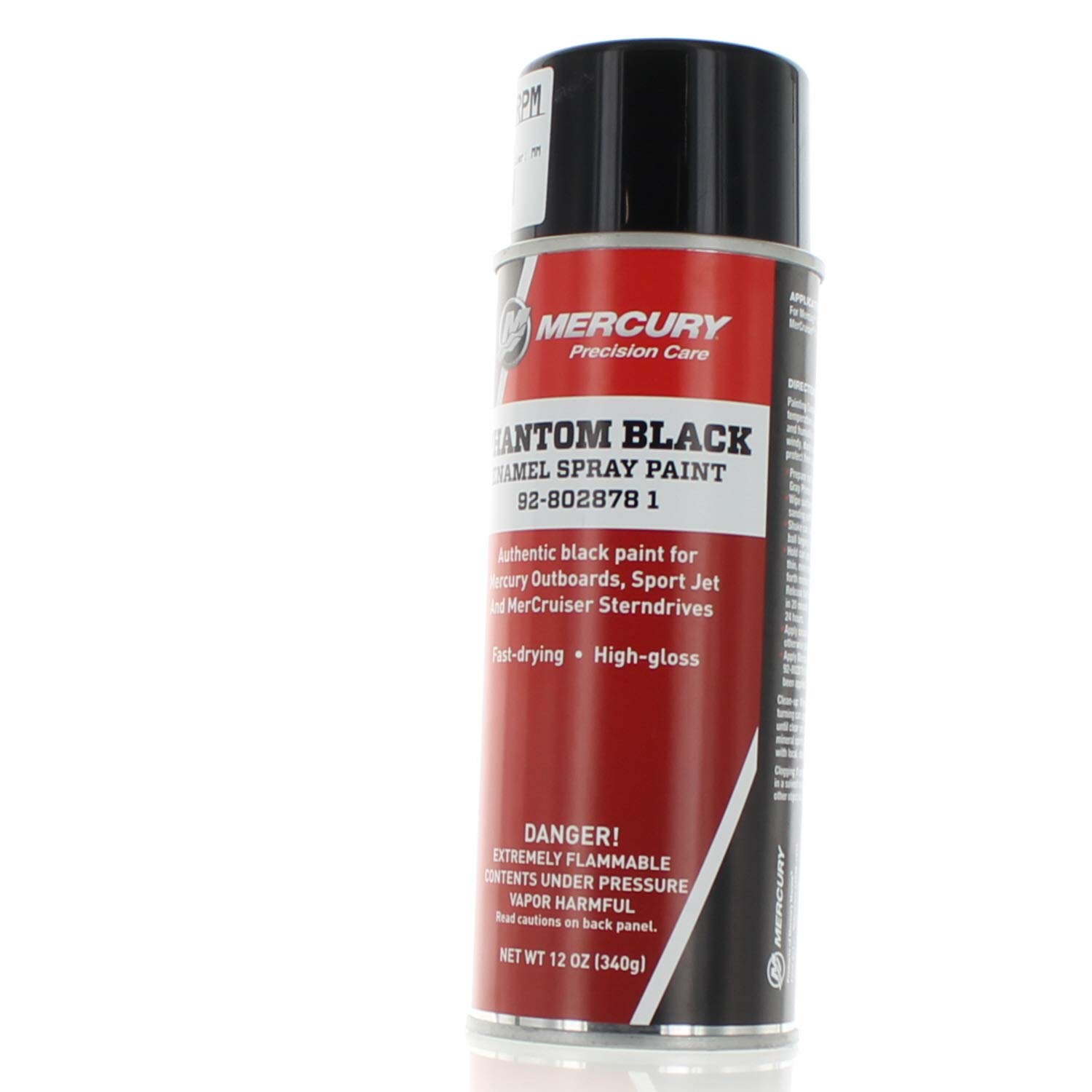 Mercury Spray Paint - Phantom Black High Gloss Finish - 12 oz Aerosol Can for Automotive, Metal, Wood & DIY Projects