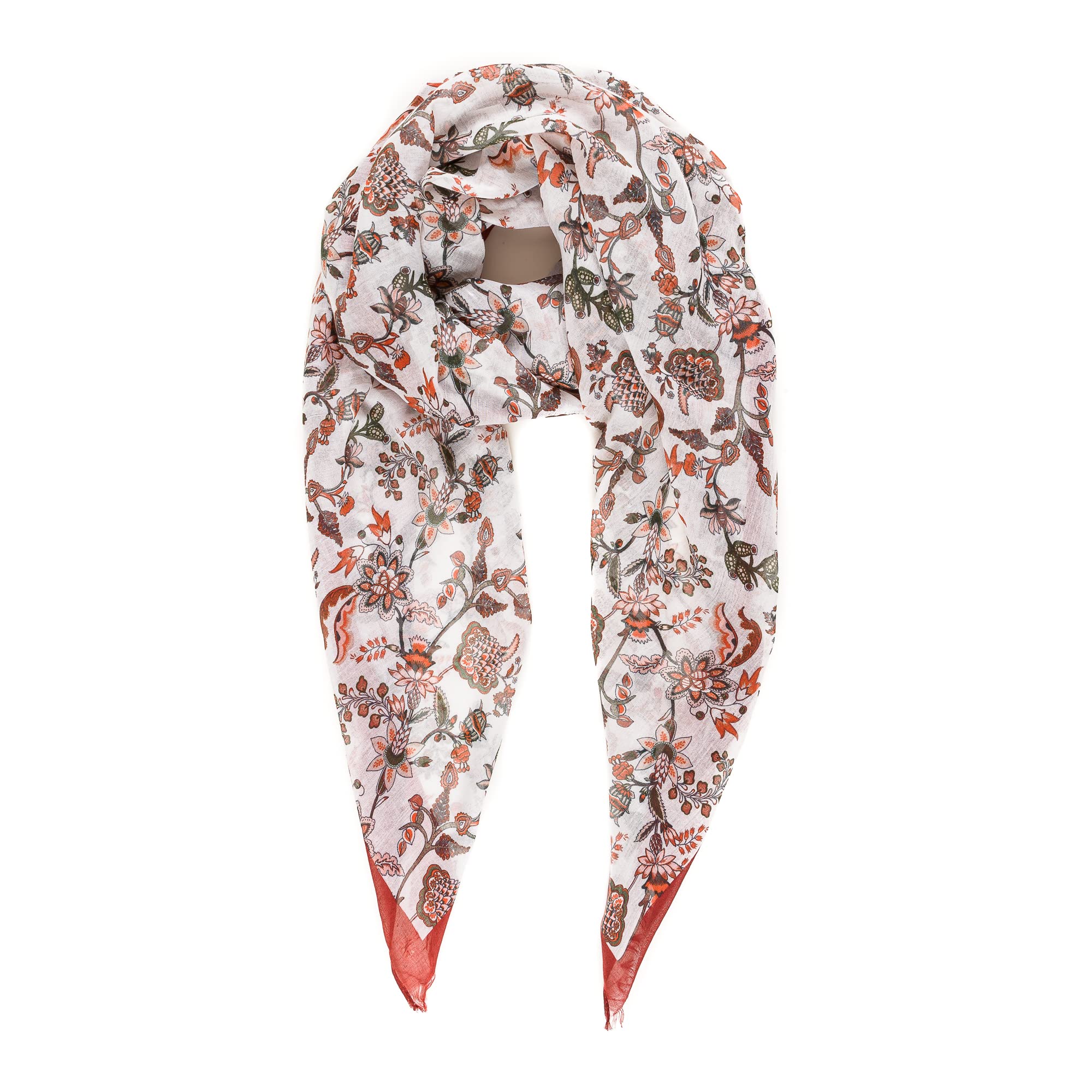 Lightweight Paisley Scarf for Women - Soft Fashion Shawl Wrap for Spring, Fall & Winter - Perfect for Office, Travel & Outdoor Activities
