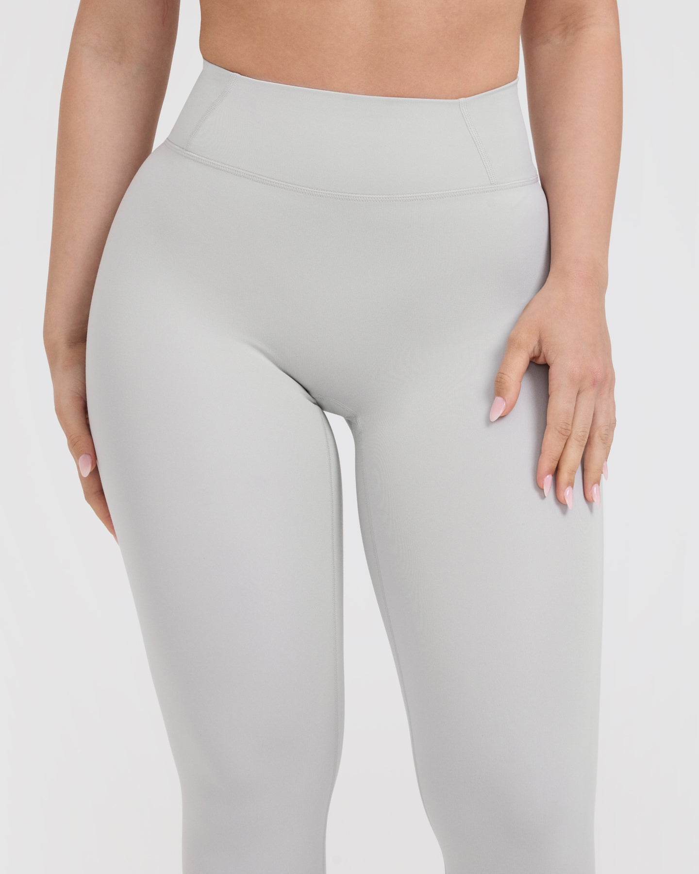 Timeless High Waisted Leggings for Women - Light Grey Yoga Pants with Pockets | Perfect for Workouts, Yoga & Everyday Comfort