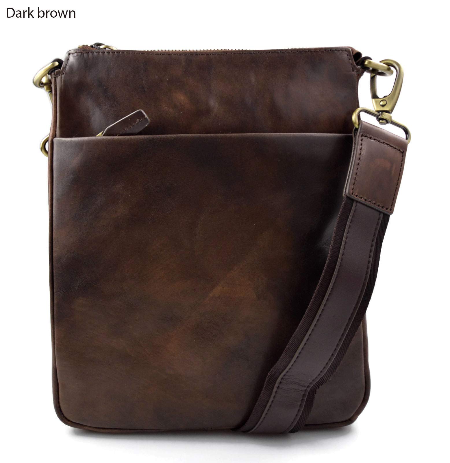 Genuine Leather Shoulder Bag for Men & Women - Stylish Messenger Sling Satchel Crossbody Postman Hobo Bag in Red | Perfect for Work, Travel & Daily Commute