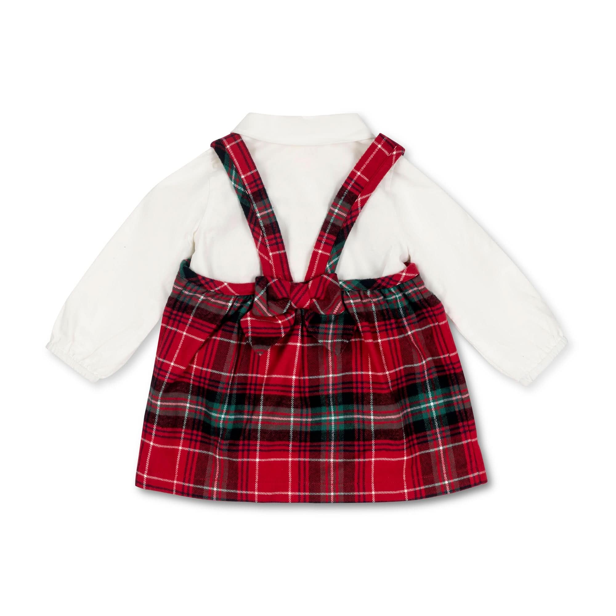 Hope & Henry Baby Girl Long Sleeve Bodysuit & Jumper Set - Soft Cotton Layette Outfit for Newborns & Infants - Perfect for Photoshoots, Holidays & Special Occasions