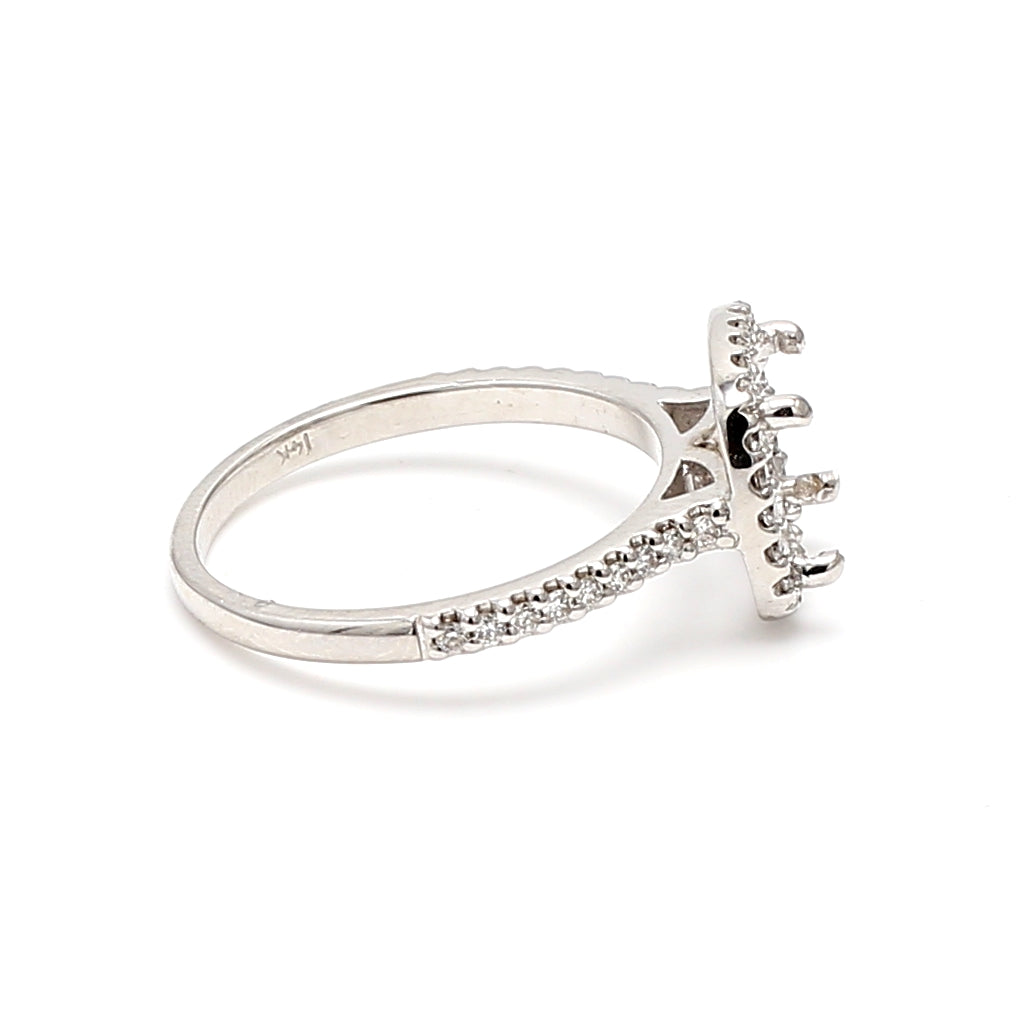 0.25 Carat Round Brilliant H VS1 Diamond Engagement Ring in 14K White Gold - Perfect for Proposals, Anniversaries & Bridal Jewelry