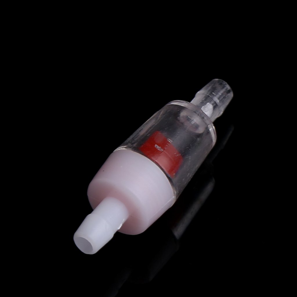 One Way Check Valve for Aquarium - 4mm ID Anti-Backflow Air Pump Valve - Plastic Fish Tank Accessories for Air Supply (Ideal for Freshwater/Saltwater Tanks, Hydroponics, and Pond Systems)
