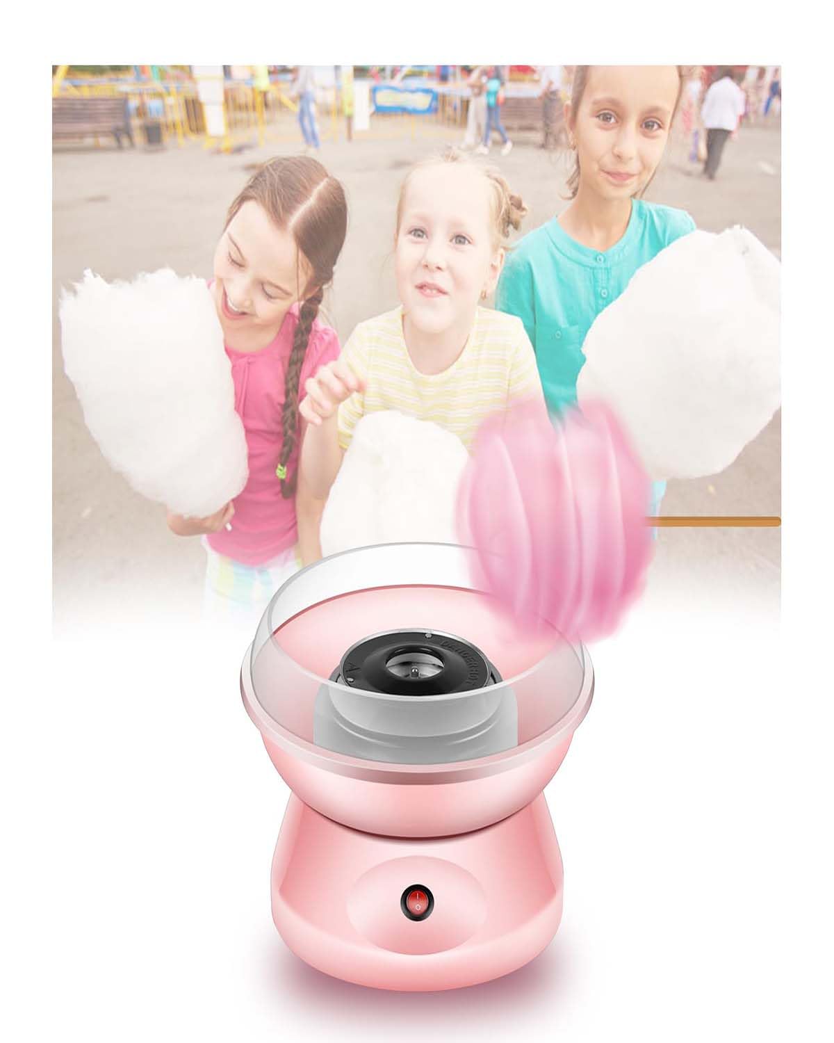 Durable Metal Cotton Candy Machine for Kids - Easy Home Use & Birthday Parties