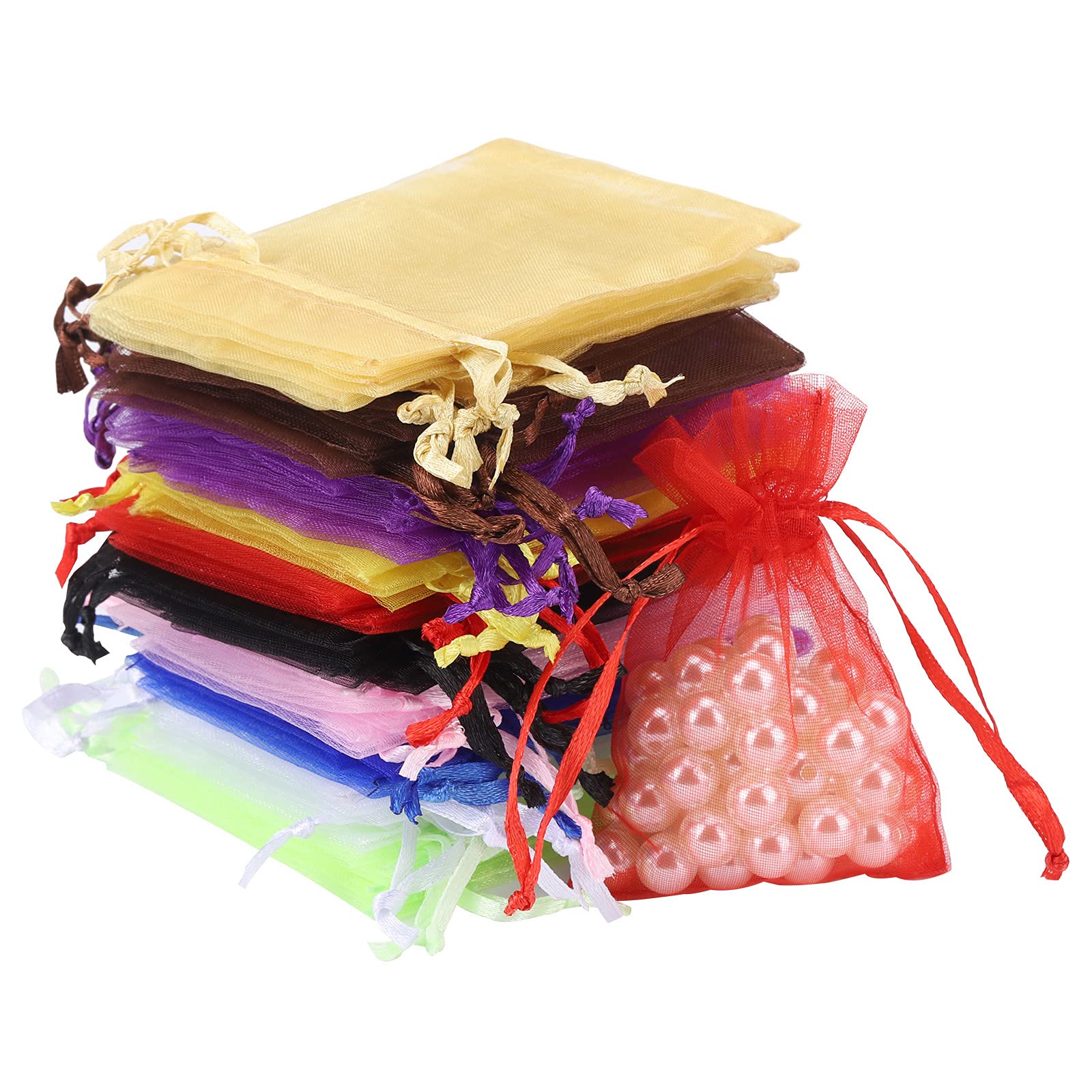 200Pcs Premium Sheer Organza Bags 2.8