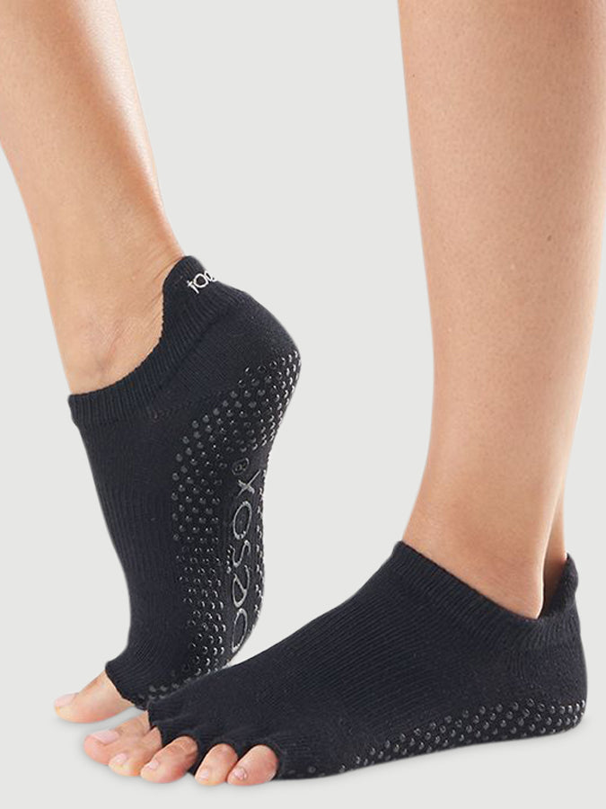 ToeSox Low Rise Half Toe Grip Socks for Women - Non-Slip Yoga Socks with Toe Separation - Perfect for Yoga, Pilates, Barre & Home Workouts