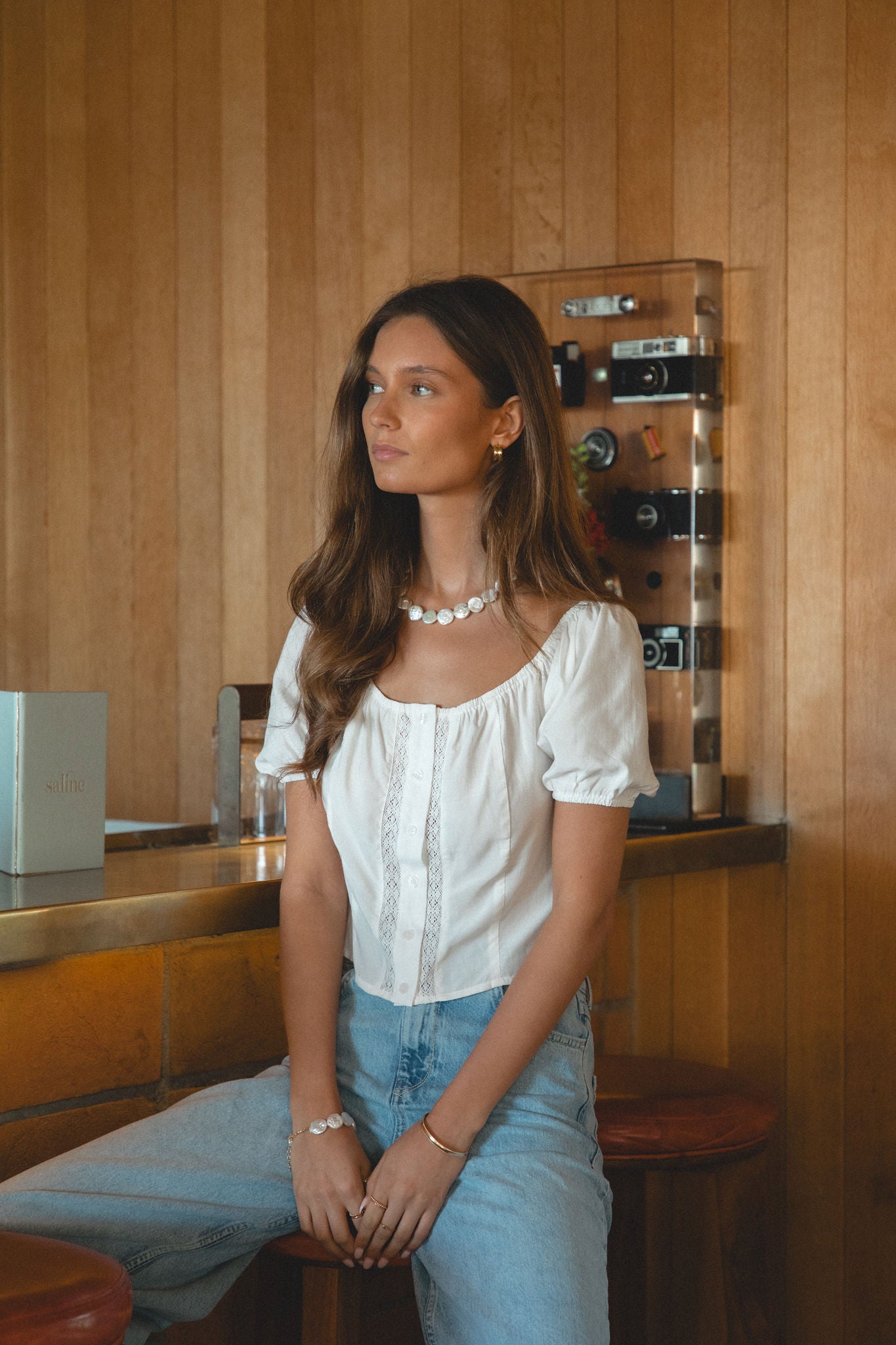 Lottie Woven Lace Top for Women - Elegant Boho Blouse with Floral Embroidery | Perfect for Summer Outfits, Beach Vacations & Date Nights