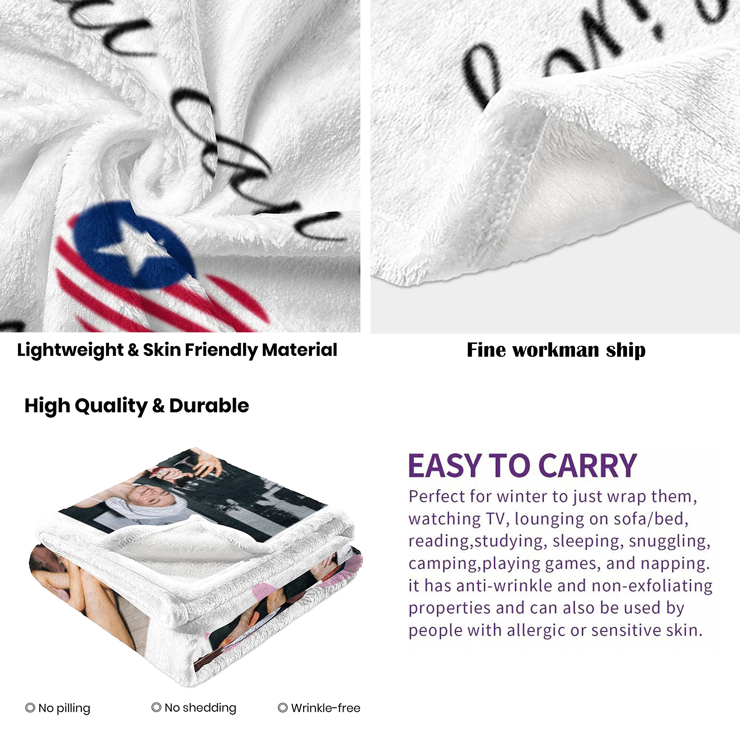 **Custom Photo Blanket for Best Friends - Personalized Birthday Gift for Women, Long Distance Friendship Present for BFFs, Sisters & Teen Girls - Perfect for Anniversaries, Christmas & Cozy Nights**