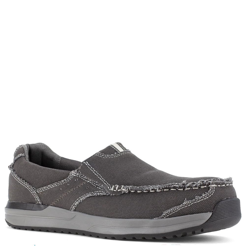 Rockport Men's Langdon Slip-On Safety Toe Work Shoes - Comfortable & Durable for Construction, Warehouse & Industrial Work