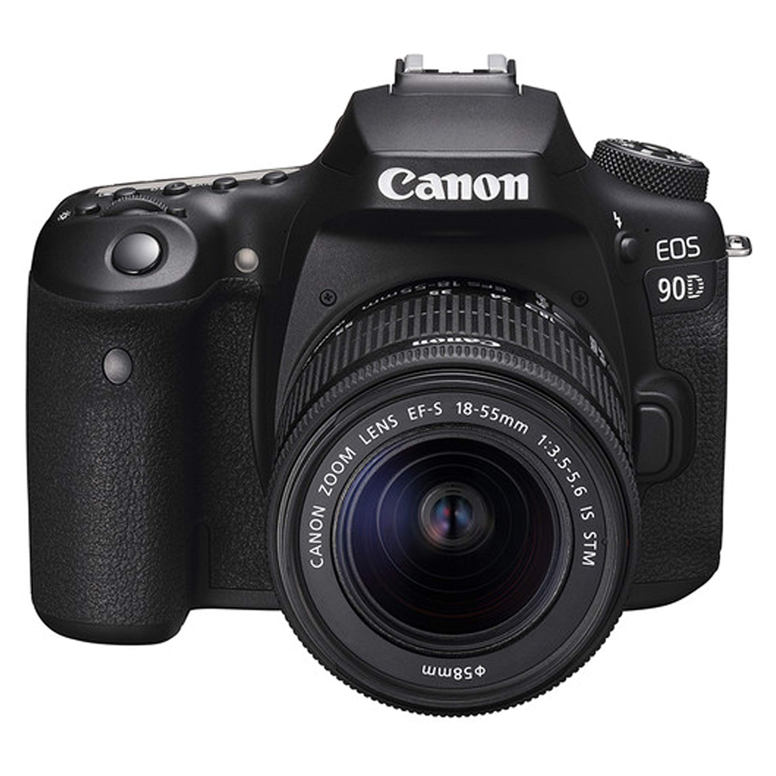 Canon EOS 90D DSLR Camera with EF-S 18-55mm Lens Kit | 36pc Bundle Includes 128GB Memory Card, Tripod, Case & Filters (Renewed) | Perfect for Travel Photography, Vlogging & Professional Shooting