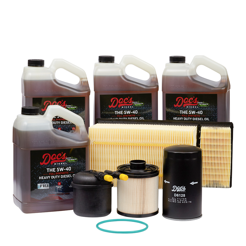 Doc's Diesel Ford 6.7L Powerstroke 5W-40 Full Synthetic Engine Oil & Filter Maintenance Kit (2011-2016) - Perfect for Heavy-Duty Trucks & Towing Applications