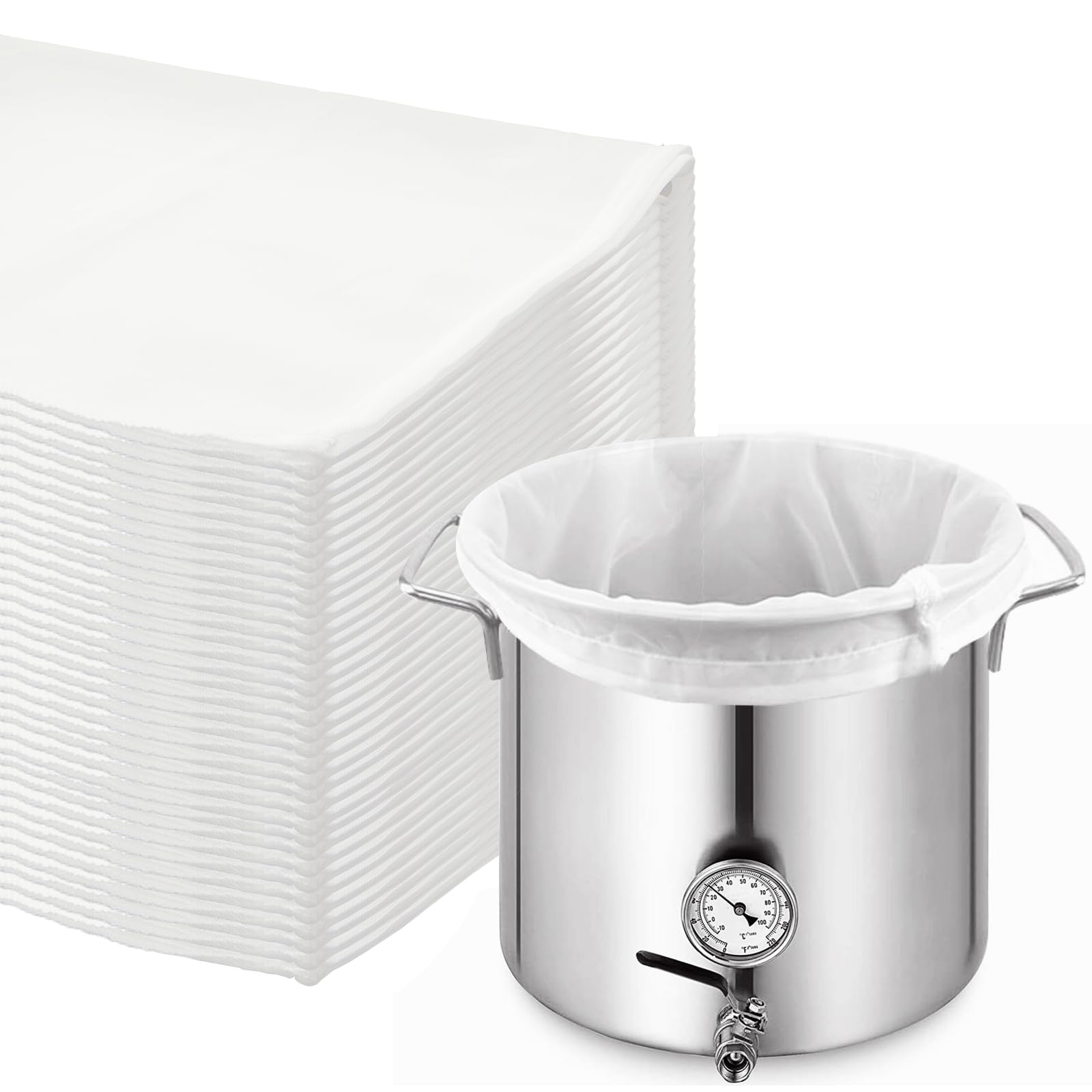 6 Pack Reusable 10 Gallon Brew Bags - 26