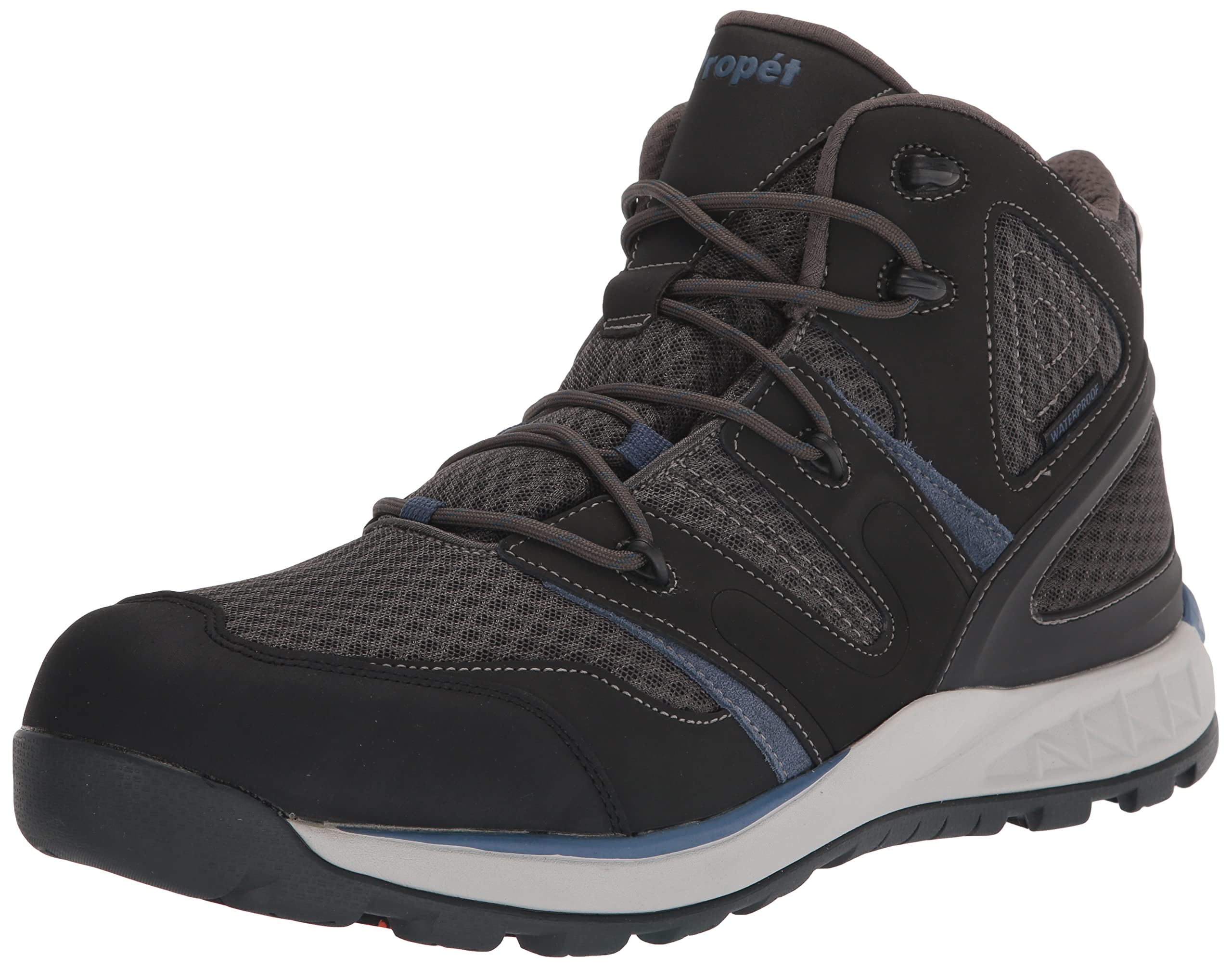 Propet Men's Veymont Waterproof Hiking Boots - Lightweight Comfortable Outdoor Shoes for Trail Walking, Camping & Everyday Wear