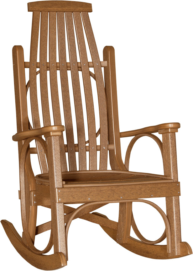 LuxCraft Premium Wooden Rocking Chair for Grandpas - Comfortable & Durable Classic Rocker for Elderly - Perfect for Living Room, Porch, or Nursery Relaxation