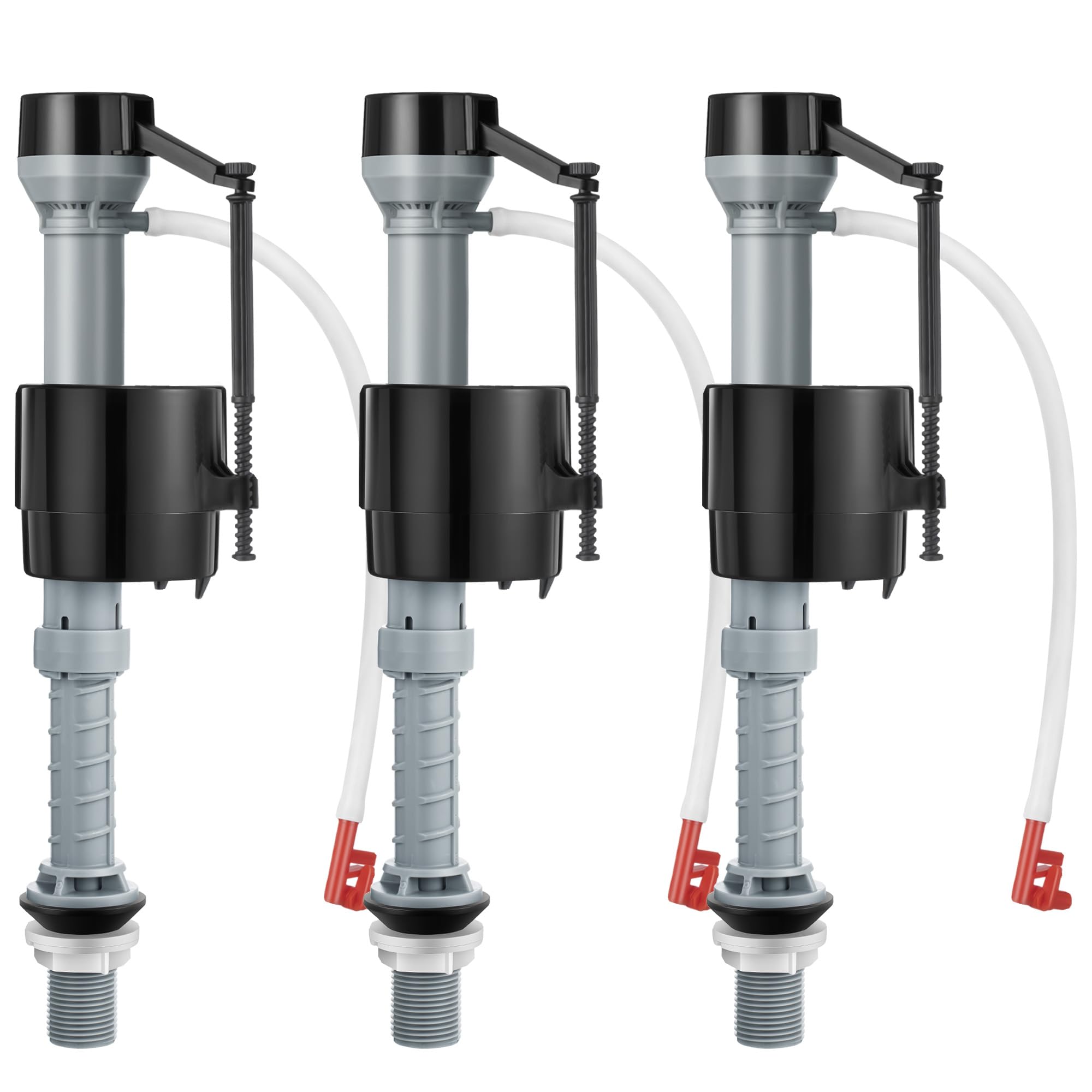 Saillong 3 Pack Universal Toilet Fill Valve Replacement Kit - Adjustable Height, Leak-Proof, Easy Installation for Toilet Tank Repair - Perfect for Home, RV, and Commercial Restroom Maintenance