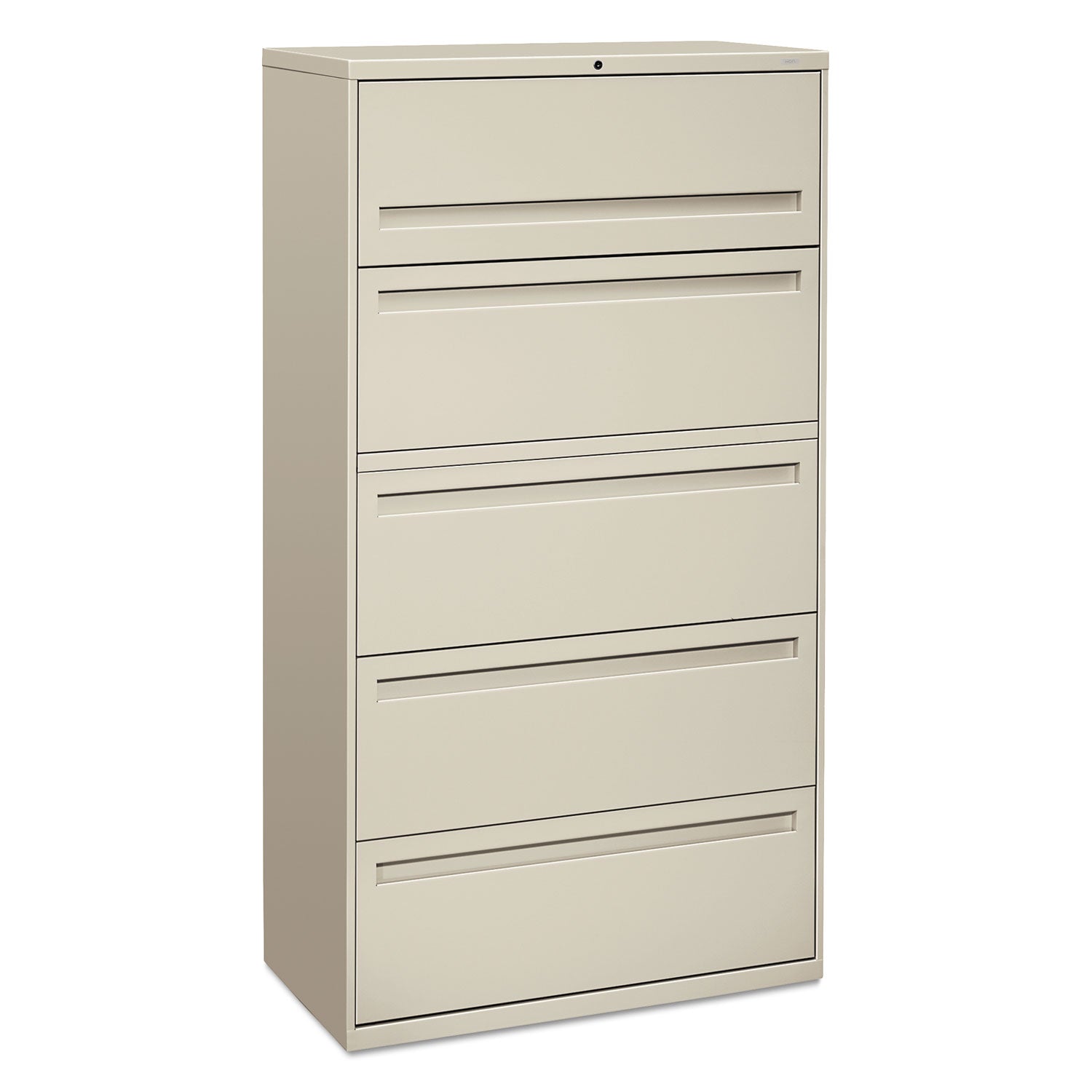 700 Series 5-Drawer Lateral File Cabinet with Roll-Out Shelf - 36