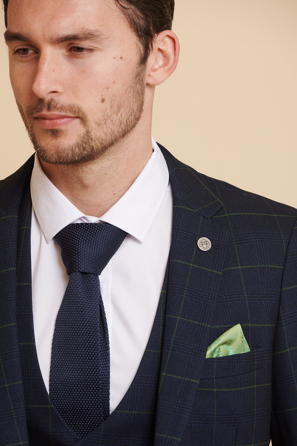 Everton FC Beto Navy Green Check Two-Piece Suit | Official Licensed Football Outfit for Matchday, Parties & Cosplay