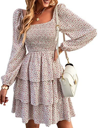 Floral White Red