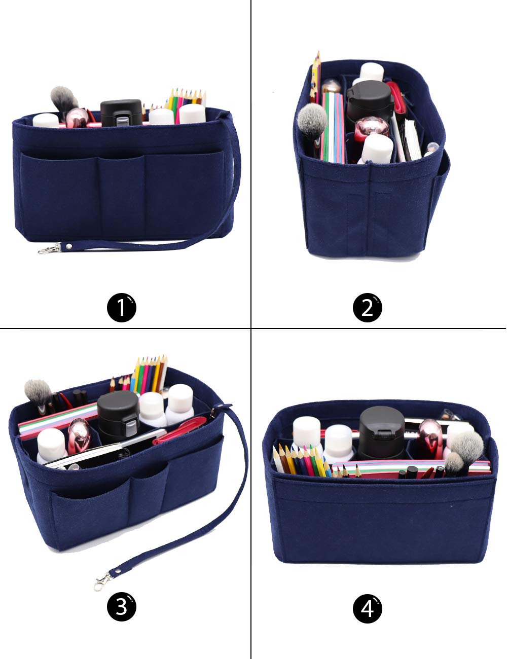 LEXSION Felt Insert Bag Organizer - Purse Organizer for Handbags Fits Speedy & Neverfull | Perfect for Travel, Work & Daily Use