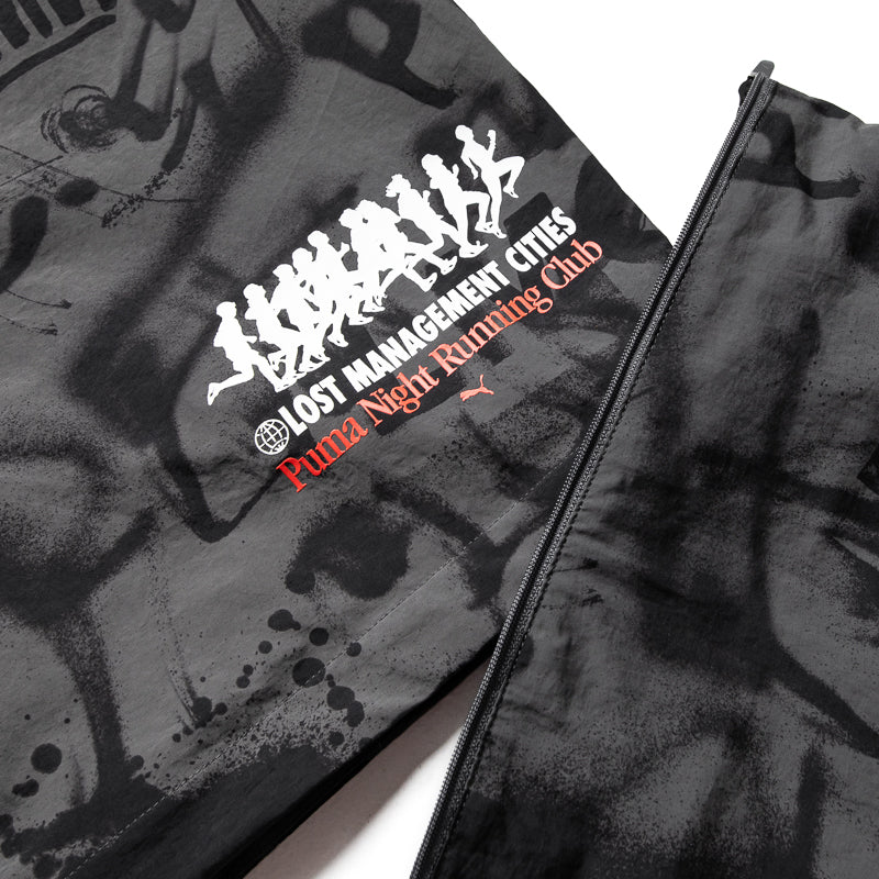 Lost Management Cities x Puma All Over Print Pants - Shadow Gray | Trendy Streetwear Joggers for Men & Women | Perfect for Urban Fashion & Gym Workouts