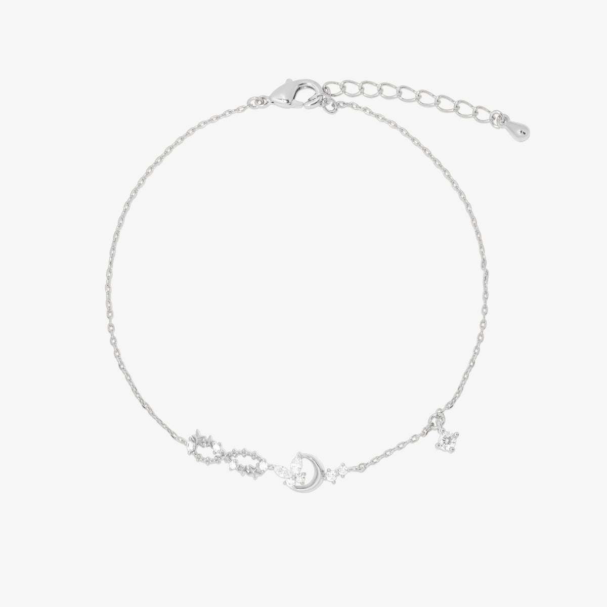 Elegant Cubic Butterfly Moon Charm Bracelet for Women - Perfect for Parties, Weddings & Everyday Wear