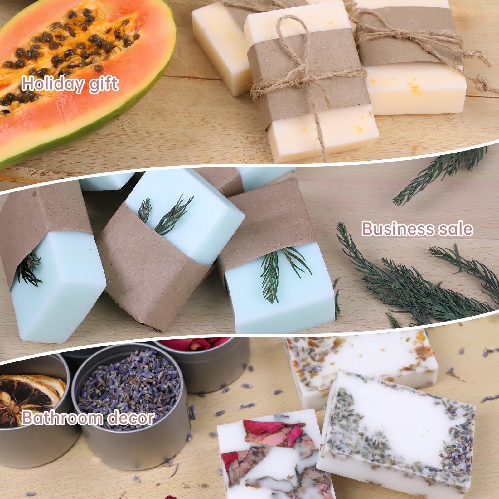 6Lbs Fast Melt Soap Base Melter with Temperature Control - DIY Soap Making Kit for Homemade Soap Business, Quick Pour Spout, Easy to Clean - Perfect for Crafting Handmade Soaps, Lotions & Candles at Home or Small Business