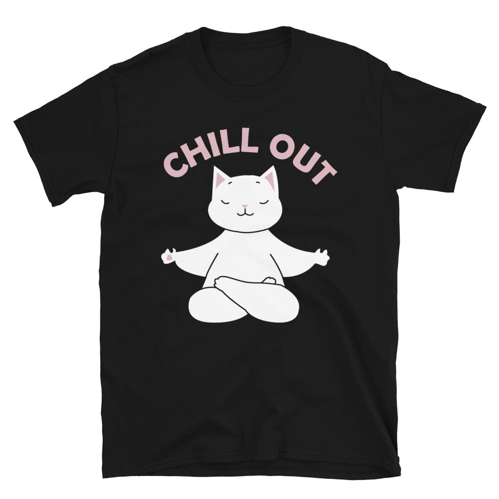 Unisex Ramen Short-Sleeve T-Shirt - Kawaii Anime Graphic Tee for Gaming & Japanese Culture Fans | Perfect for Yoga, Meditation & Casual Wear | Black Cotton T-Shirt