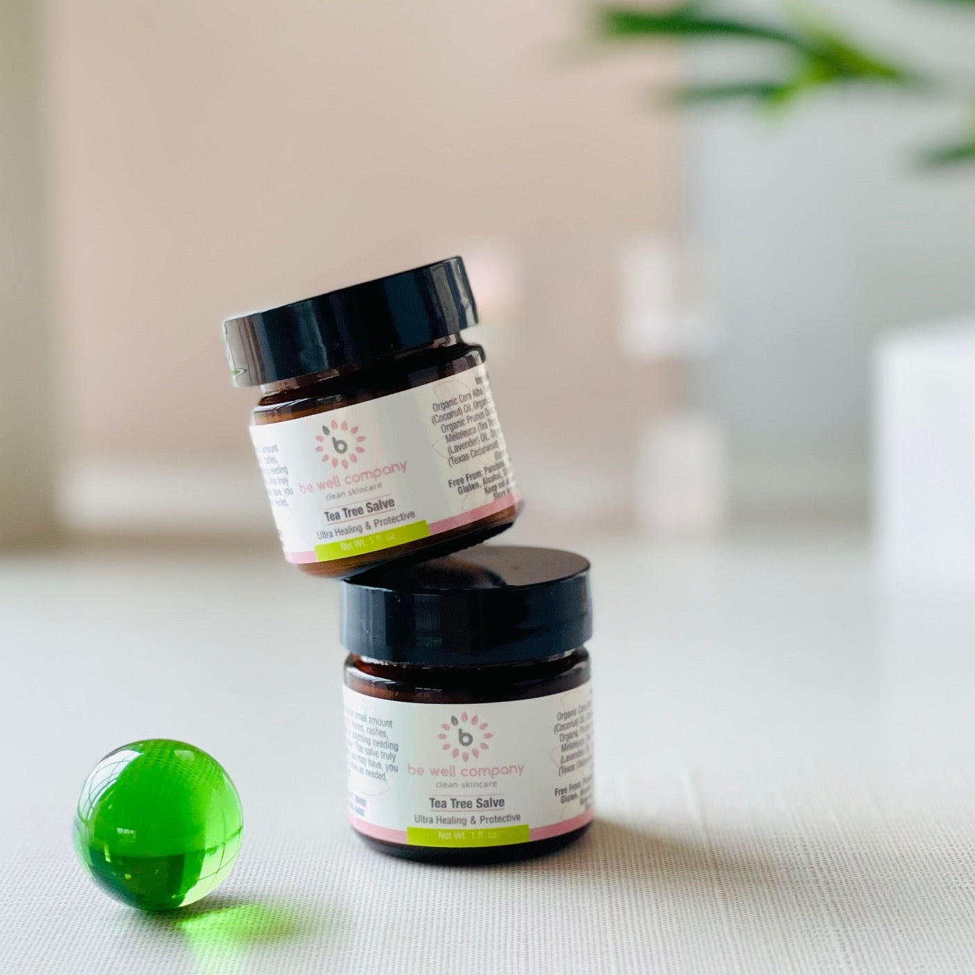 Organic Tea Tree Salve for Skin Care - Natural Healing Balm for Acne, Eczema & Dry Skin - Perfect for Daily Moisturizing & Soothing Irritation