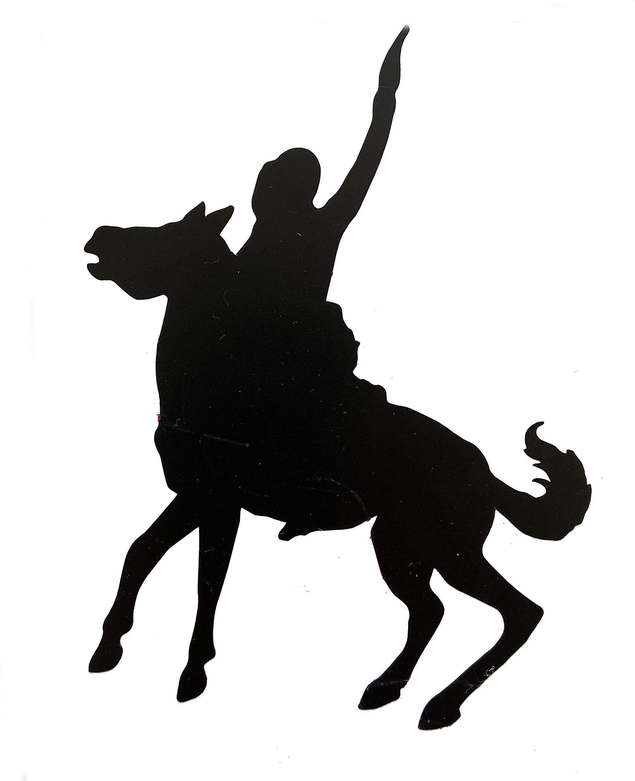 Custom Horse Shooting Cowboy Vinyl Decal - Equestrian Bumper Sticker for Tumblers, Laptops, Car Windows - Horse Riding Sticker for Home, Office, and Outdoor Adventures